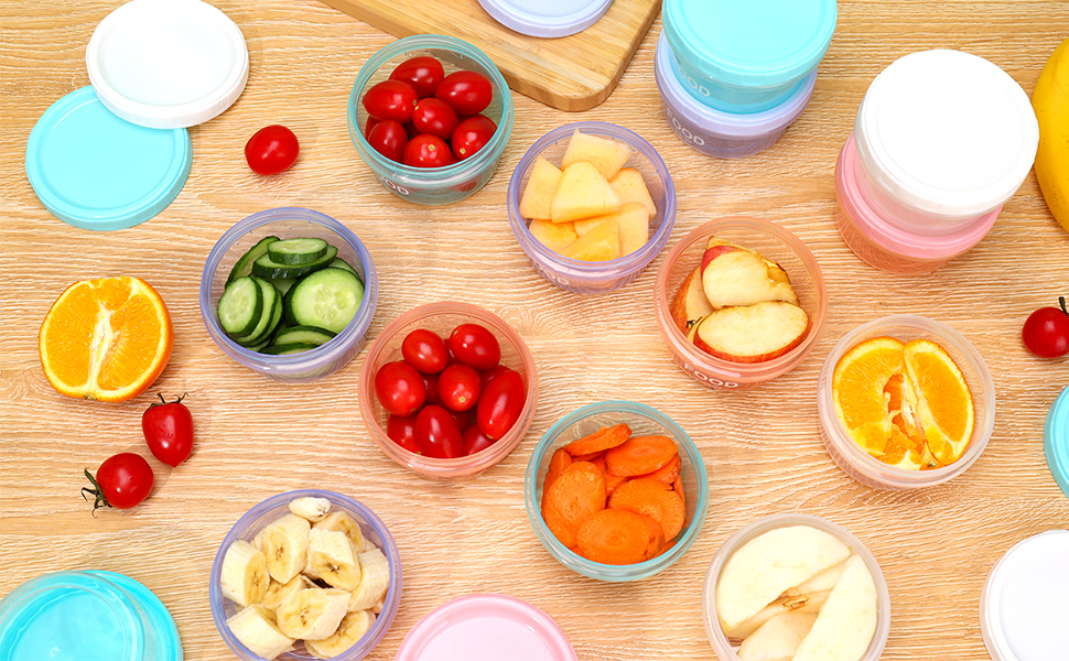 14 Pack Small Food Containers with Lids