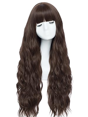 Long brown wig