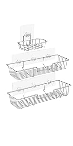 ashesive shower caddy