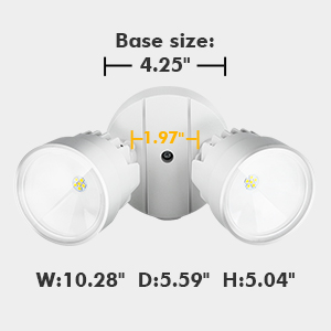 white flood lamps