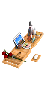 bamboo bath tray