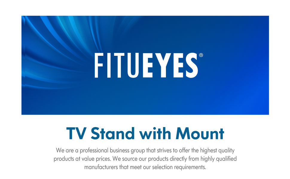 FITUEYES White Tall TV Stand for 3265 Inch Cantilever TV Stand with