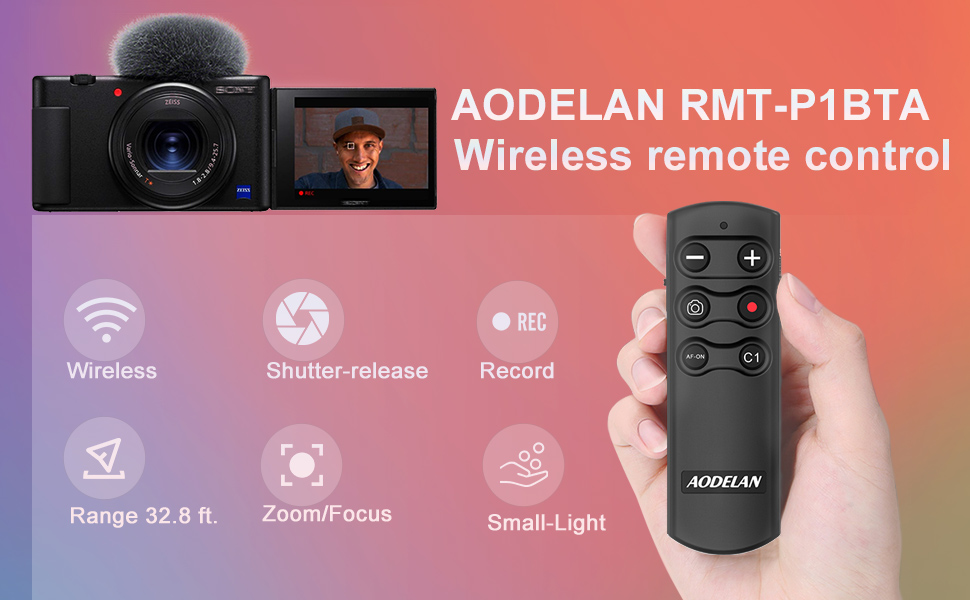 AODELAN Camera Remote Control Shutter Release Remote Commander for Sony