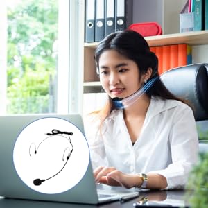 Amazon | Perfk 2個組 プロ用真空管ヘッドセットマイク 360°可動