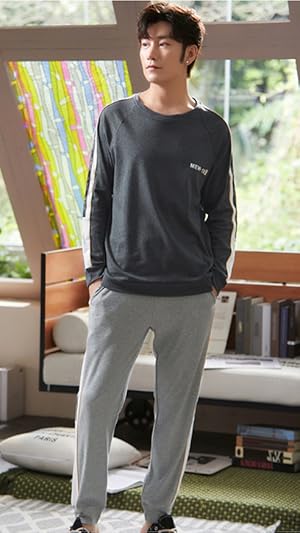 パジャマ ペアカップル 男女セット ペア パジャマ カップル 長袖 綿100％