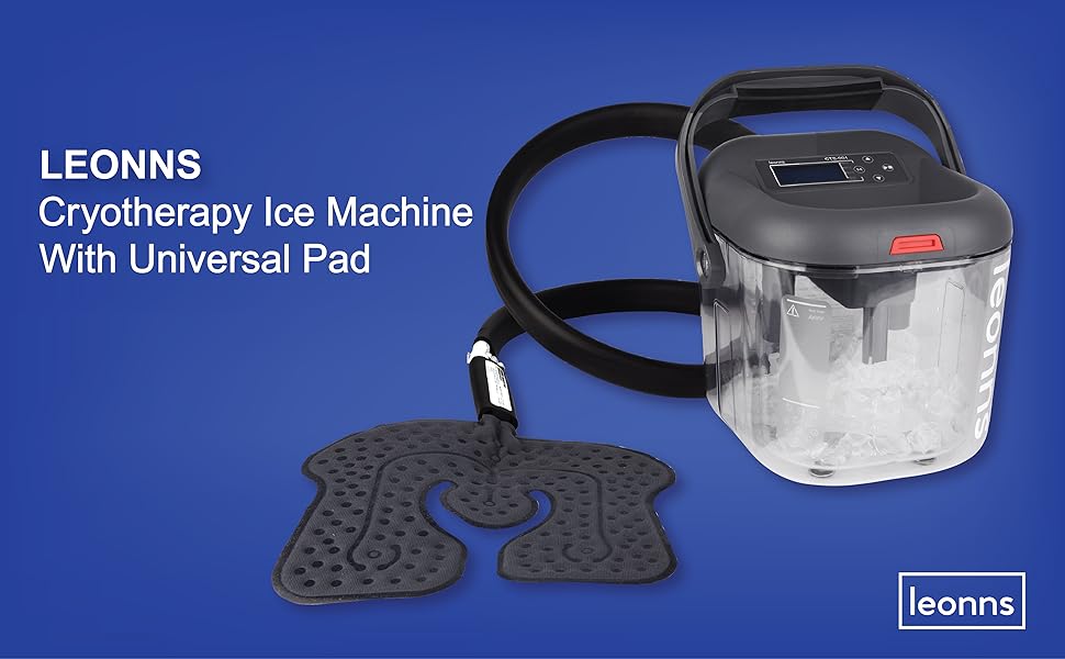 LEONNS Cold Therapy Machine w/Universal Flexible Pad Ice