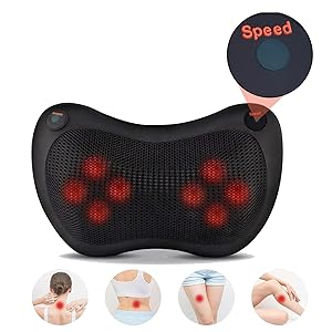 Masajeador Almohada con Calor para Amasar Relajar Contracturas y Dolores