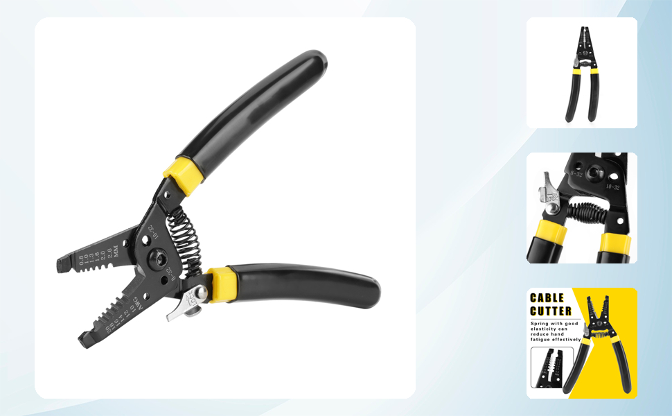 LESTER HOPE sIowtaper＋800 Hilitand 7 Inch Wire Striper Plier Professional Cutter Hand