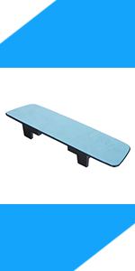 Blue Rimless Rear View Mirror