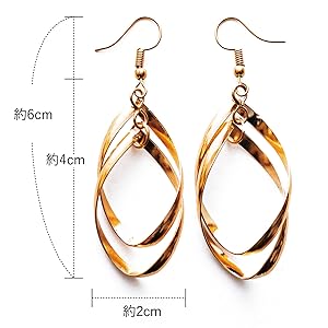ピアス レディース 人気 ゴールド フックピアス ジュエリー アクセサリー 2蓮