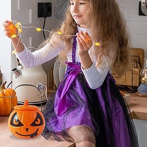 Amazon.co.jp: Fjisixsa ハロウィンバケツ、パンプキントリート