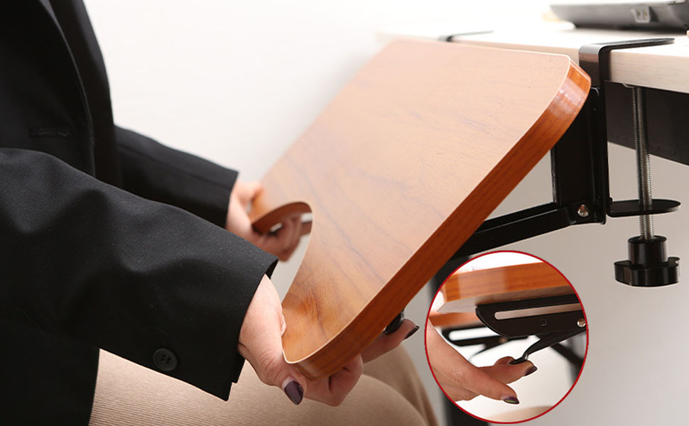 SKYZONAL Ergonomics Keyboard Tray ClampOn Desk Table