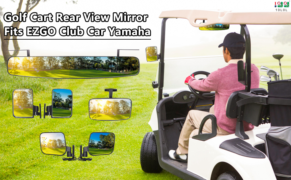 golf cart rear view mirror