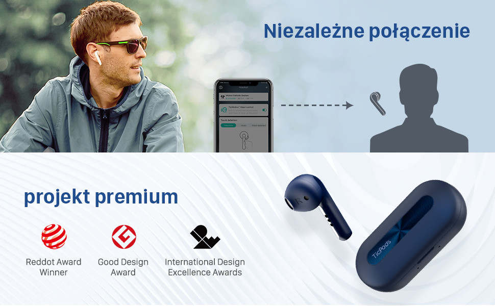 TicPods 2 Pro Plus zestaw słuchawkowy Bluetooth
