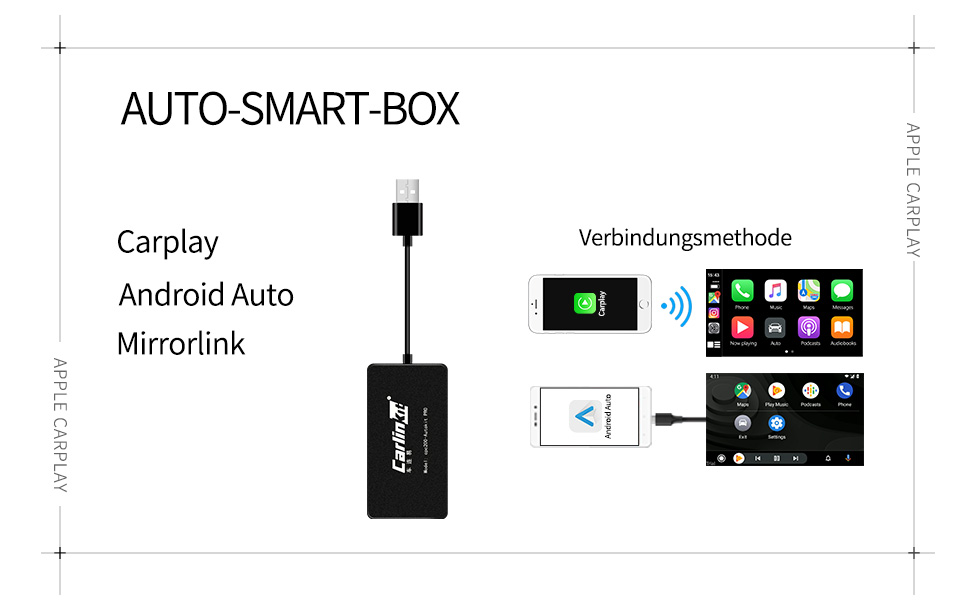 CarlinKit Wireless CarPlay Dongle for Car Radio with Android Head Unit ...