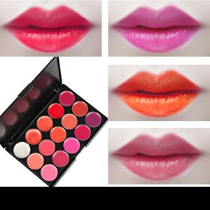 口紅・リップグロスとアイシャドウセット Amazon.co.jp: リップパレットセット - 防水リップグロス口紅