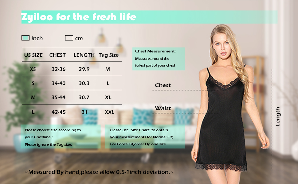 Zylioo Women's Mulberry Silk Lace Full Slips V-neck Camisole