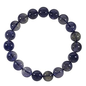 めちゃ綺麗　最高級　アイオライトブレスレット　3-10 めちゃ綺麗 最高級 アイオライトブレスレット 3-10