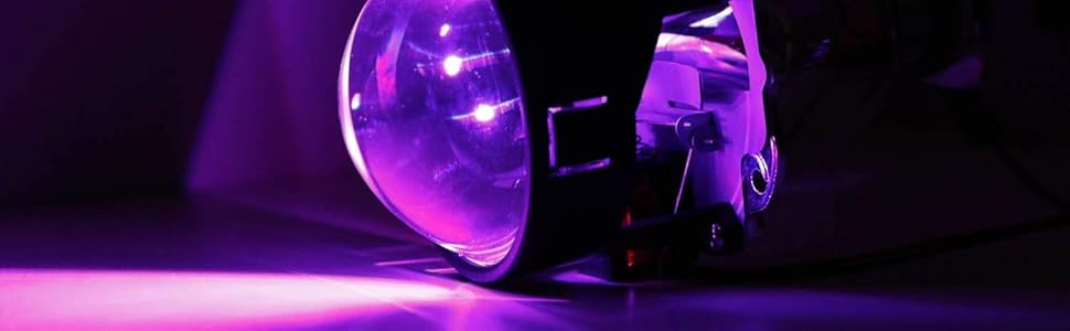 Mini 3.0-Inch H1 Bi-Xenon HID Retrofit Projector Lens RGB LED Demon Eye Kit