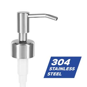 Stainless Steel Soap Dispenser Pump Head Replacement Lotion Dispenser Press Head For Bathroom And Kitchen Liquid Bottles
