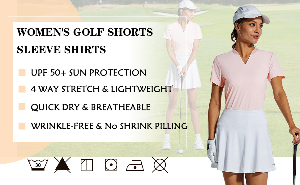 Women GOLF Short Sleeve Shirts