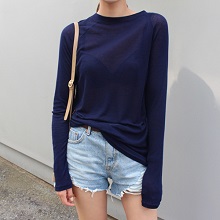 navy long top