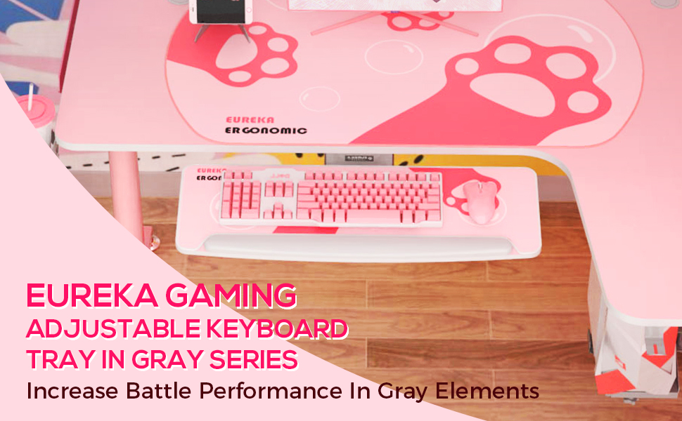 EUREKA ERGONOMIC,Keyboard Tray Under Desk,360°Adjustable with Wrist