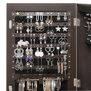 JEWELRY ARMOIRE WITH MIRROR