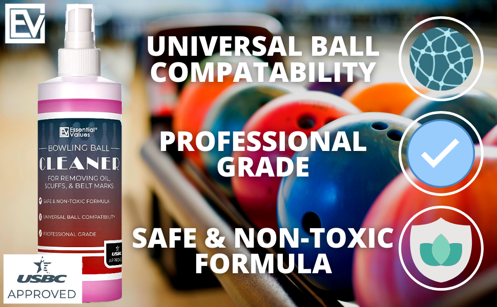 Bowling Ball Cleaner Spray (8 oz Per Bottle), USBC