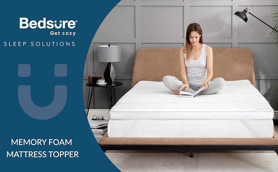 Bedsure Memory Foam Mattress Topper Double Bed 7cm Matressesdouble