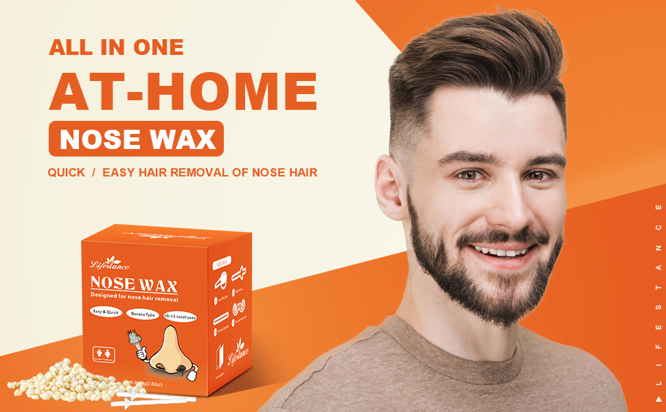Men Women Lifestance Microwavable Nose Waxing Kit Quick & Safe Hard