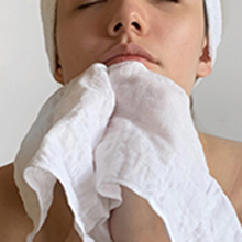muslin cotton, cleansing beauty cloth