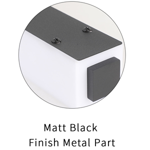 Matt Black Finish Metal Part