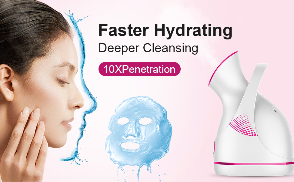 Amconsure Facial Steamer Nano Ionic Facial Steamer Warm