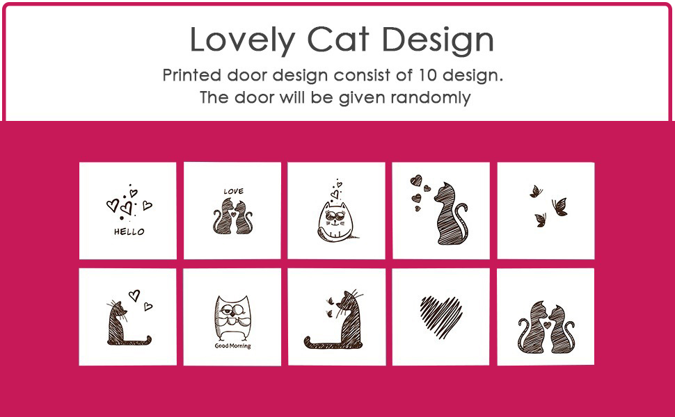 cartoon cat door kids