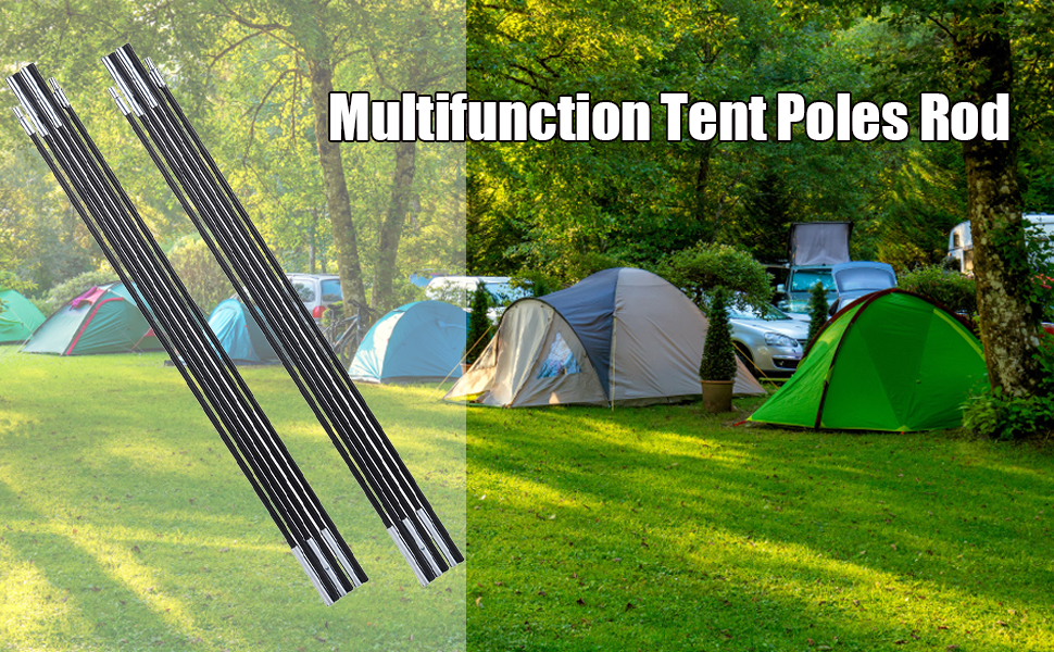 Zerone Replacement Tent Poles, Aluminum Rod Tent Pole Replacement Accessories