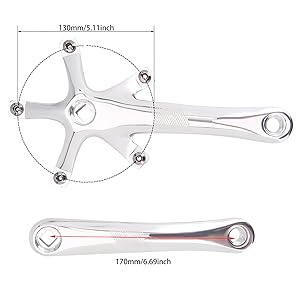 Amazon.co.jp: クランクセット クランクアーム 自転車 チェーン