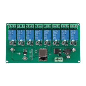 ESP8266 Relay Module WiFi 8‑Channel Development Board DC 7‑28V / 5V PCB Relay Module for Smart Home 