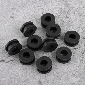 Acouto 10pcs Black ABS Flat Motorcycle Washers for Victory