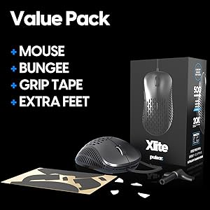 Pulsar Xlite Extremely Light Wired Gaming Mouse Value Pack