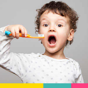 Giggletime Happy Kid Brushing Teeth