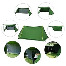 Soomloomミリタリーテント軍幕 パップテント一人用 TC素材 ポリコットン Amazon | Soomloomミリタリーテント 軍幕 パップテント一人用 TC