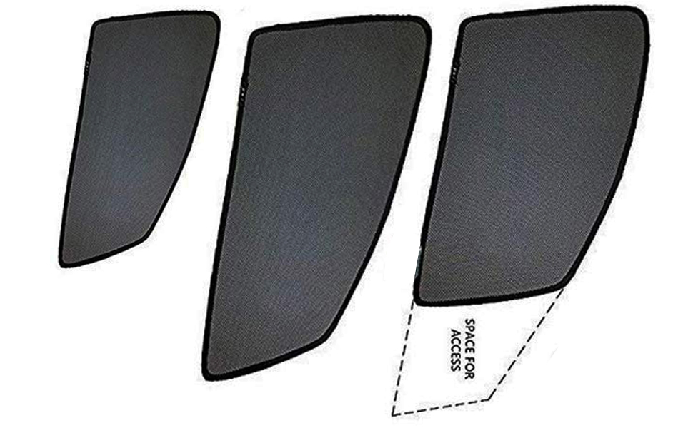 WolkomHome car Fix Curtain Window Shades Half Curtains Sunshade Set of