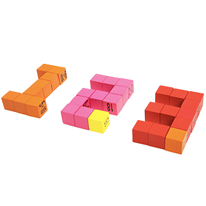100 Cubes Wooden Building Blocks
