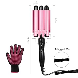 3 barrel hair waver