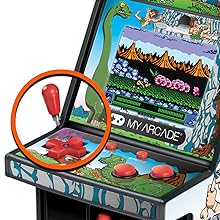 My Arcade Micro Player Mini Arcade Machine: Caveman Ninja Video Game, Fully Playable, 6.75 Inch Collectible, Color Display, Speaker, Volume Buttons, ...