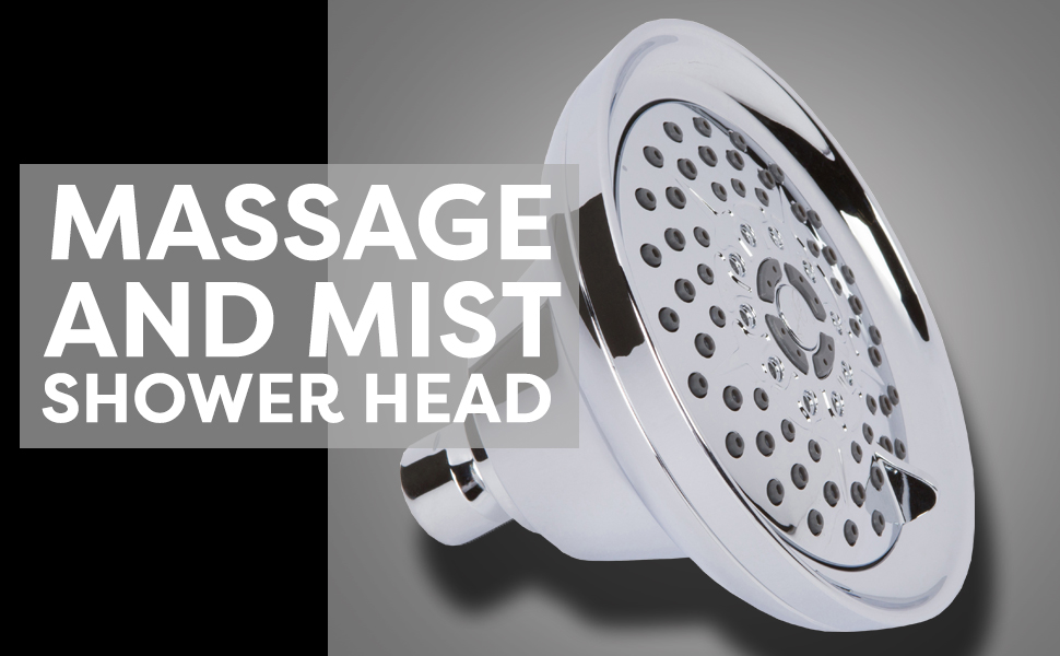 Shower Massage Head With Mist High Pressure Boosting, MultiFunction