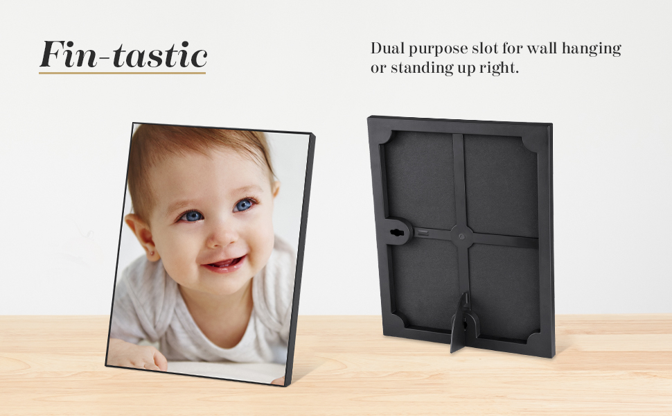 FrameStarr 4x6 Picture Frame Set (Black, 12 Pack), Front