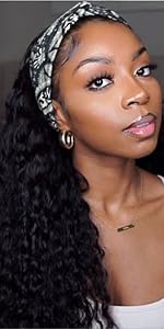 curly headband wig