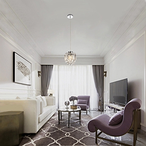 crystal pendant light